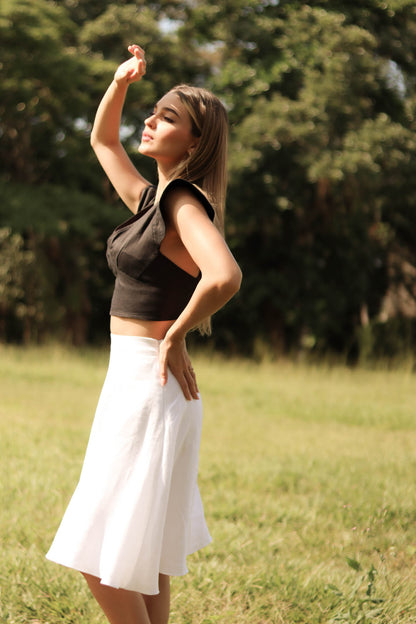 Falda eleanor corta